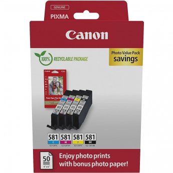 Canon CLI-581 BK/C/M/Y PHOTO VALUE  