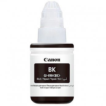 Canon GI-490, Black Ink Bottle, 135 ml