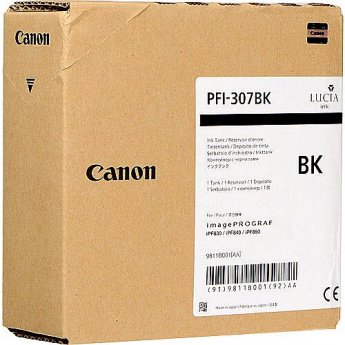Canon Tinte PFI-307 BK 9811B001 Schwarz