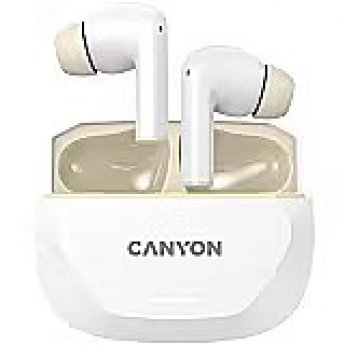 Canyon headset HEXAGON 7 TWS ANC+ENC Wireless Charge White Beige