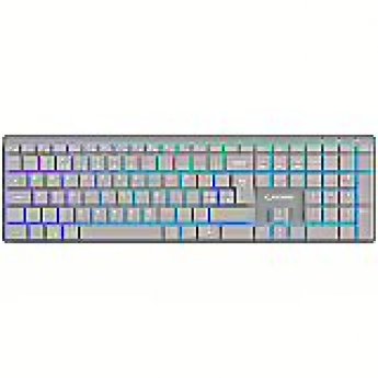 Canyon keyboard HKB-W11 UK/US RGB Dual Mode Wireless Grey