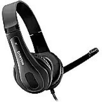 Canyon PC headset HSC-1 PC Mic Flat 2m Black