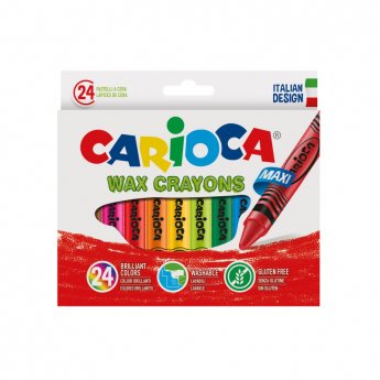 CARIOCA Maxi Wax krītiņi 24 gab