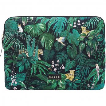 Casyx for MacBook SLVS-000020 Fits up to size 13 ”/14 ", Sleeve, Deep Jungle, Waterproof