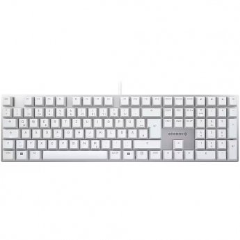 Cherry KC 200 MX (white/silver, DE layout, Cherry MX2A Silent Red)