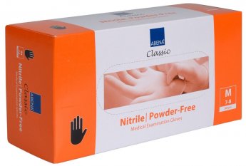 Cimdi nitrila ABENA, melni, bez pūdera, M izm., 200gab