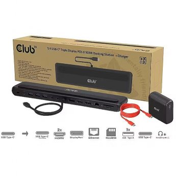 Club3D NB ACC DOCKING STATION 12IN1/USB-C 100W CSV-2541