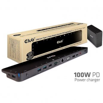 Club3D NB ACC DOCKING STATION/USB-C 100W CSV-1564W100