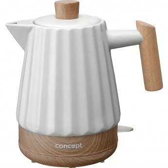 Concept ceramic kettle RK0090, White/Brown