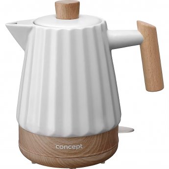 Concept ceramic kettle RK0090, White/Brown