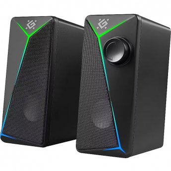 Defender PC Speakers 2.0 DEFENDER J5 2.0 6W LED USB black