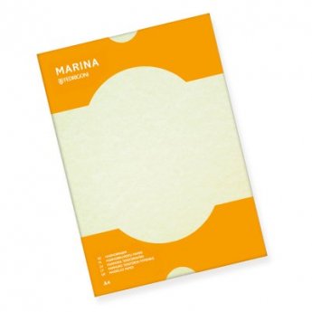 Dekoratīvais papīrs MARINA 175g, A4, krēmkrāsā, 25 lapas/paka