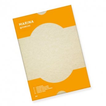 Dekoratīvais papīrs MARINA 90g, A4, smilškrāsā, 50 lapas/paka
