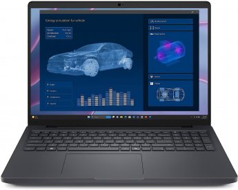 Dell Pro Max 16 MC16255 Copilot+ PC AMD Ryzen AI 5 PRO 340 Laptop 40.6 cm (16") Full HD+ 16 GB LPDDR5x-SDRAM 256 GB SSD Wi-Fi 7 (802.11be) Windows 11 Pro Black English