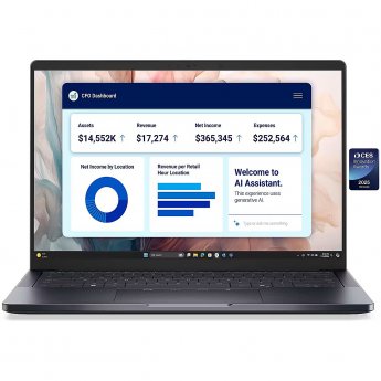 Dell Pro Premium 14 PA14250 | 14 " | FHD+ | Anti-glare | Intel Core Ultra 7 | 268V | 32 GB | LPDDR5x | Solid-state drive capacity 512 GB | Intel Arc Graphics | Windows 11 Pro | Bluetooth version 5.4 | Keyboard language Estonian | Keyboard backlit | Warran