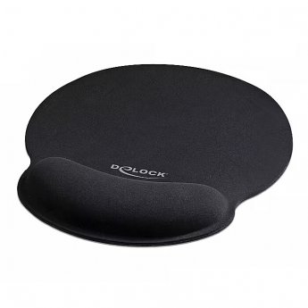 Delock Ergonomic Mouse Pad, Black