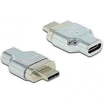 Delock magnetic adapter USB-C / Thunderbolt male> female 8K 30Hz