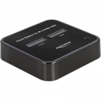 Delock USB 3.0 docking and cloning station 2 x M.2 NVMe, docking station (black, M.2 SSD)