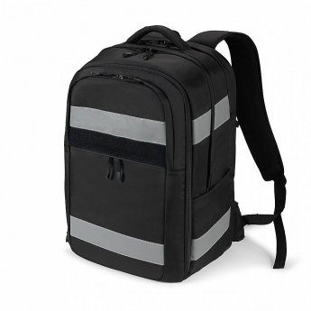 Dicota Reflective Backpack 32-38L, 17.3", Black