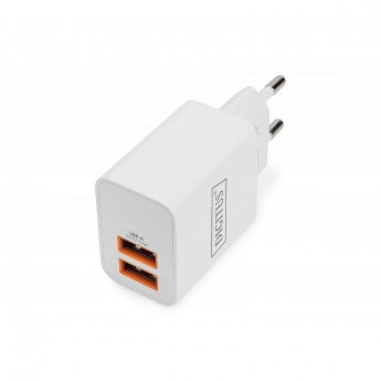Digitus USB CHARGER 2X USB-A 15W 2X 2 4A WHITE
