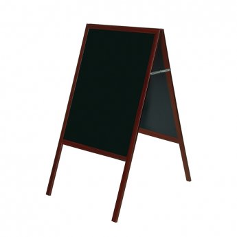 Divpusēja krīta tāfele BI-OFFICE 90x120, 150 cm augsts statīvs, melns rāmis un tāfele