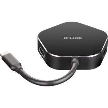 D-Link USB-C 4-PORT HUB+HDMI WITH USB-C PD