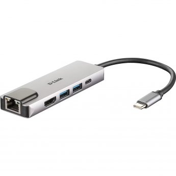 D-Link USB-C 5-PORT USB HUB+HDMI+LAN WITH USB-C PD