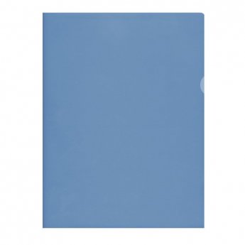 Dokumentu mape-stūrītis A4, matēta, zila, 115 mik., 50 gab./iepak.