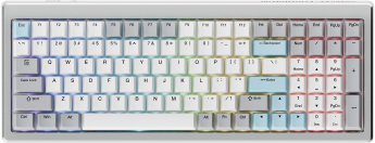 Ducky Cushion 98 Gaming Keyboard, 96%, US, Silver