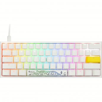 Ducky One 2 Pro mini, PBT, Cherry MX Blue, White