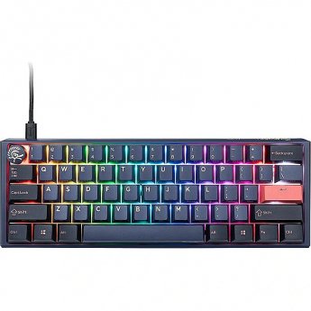 Ducky One 3 Mini Cosmic Blue PBT, Cherry MX RGB Ergo Clear