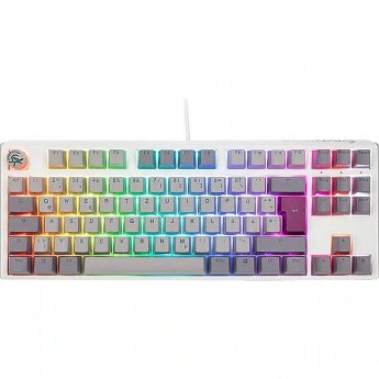 Ducky One 3 Mist Grey TKL Gaming Tastatur, RGB LED - MX-Ergo-Clear GER