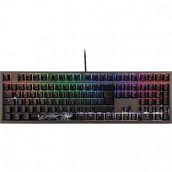 Ducky Shine 7 PBT Gaming Tastatur, MX-Red, RGB LED - gunmetal GER