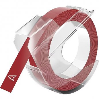 DYMO 3D label 9mm 3m Glossy, red