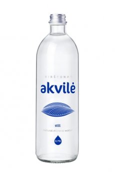 Dzeramais ūdens AKVILE, negaz., stiklā, 0,75l(DEP)