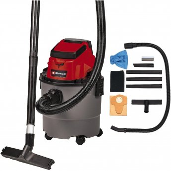 Einhell TC-VC 18/15 Li-Solo 18V, Red/Grey - without battery and charger
