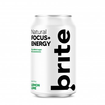 Enerģijas dzēriens BRITE, citrona un laima garša, 330 ml, kārba