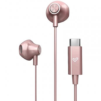 Energy Sistem Wired Earphones | EasyPods Type C | Built-in microphone | USB-C | Rose Gold