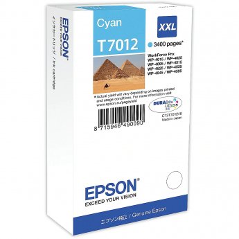 Epson cartridge XXL cyan for WP 4000/450