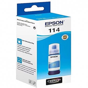Epson Cyan Ink 114 EcoTank (C13T07B240)