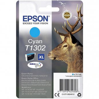 Epson DURABrite Ultra Ink  T1302  Cartridge, Cyan