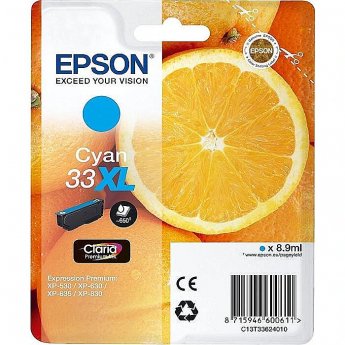 Epson ink cyan C13T33624012