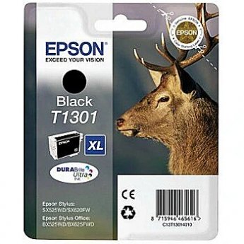 Epson Ink Epson T130 black BLISTER | Stylus SX525WD/SX620FW/BX525WD/BX625FWD/BX925FWD