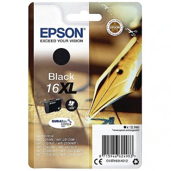 Epson Ink Epson T1631 XL black DURABrite | 12,9 ml | WF-2010/25x0