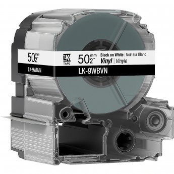 Epson LK-9YBVN CONSUMABLES: TAPES VINYL LABEL YELLOW BLK 50 MM 7 M