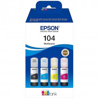 Epson Multipack EcoTank 104 (C13T00P640), Ink