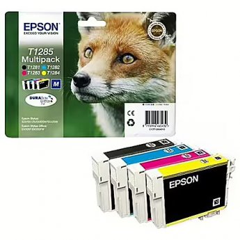 Epson T1285 ink cartridge black + tri-co