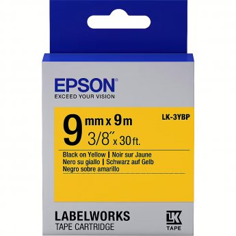 Epson TAPE LK-3YBP PASTEL BLK-/YELL YELL 9/9