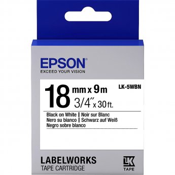 Epson TAPE LK-5WBN STD BLK-/WHT 18/9 .
