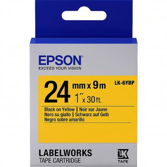 Epson TAPE LK-6YBP PASTEL BLK-/YELL YELL 24/9